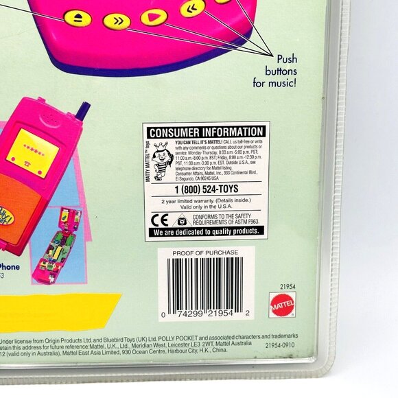 1999 Vintage Polly Pocket CD Player - Bluebird Toys/Mattel (Sealed) - Picture 12 of 13